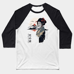 Japanese Geisha Baseball T-Shirt